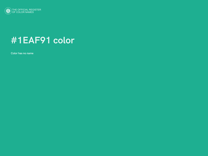 #1EAF91 color image