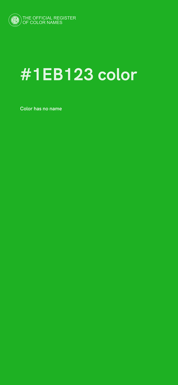 #1EB123 color image