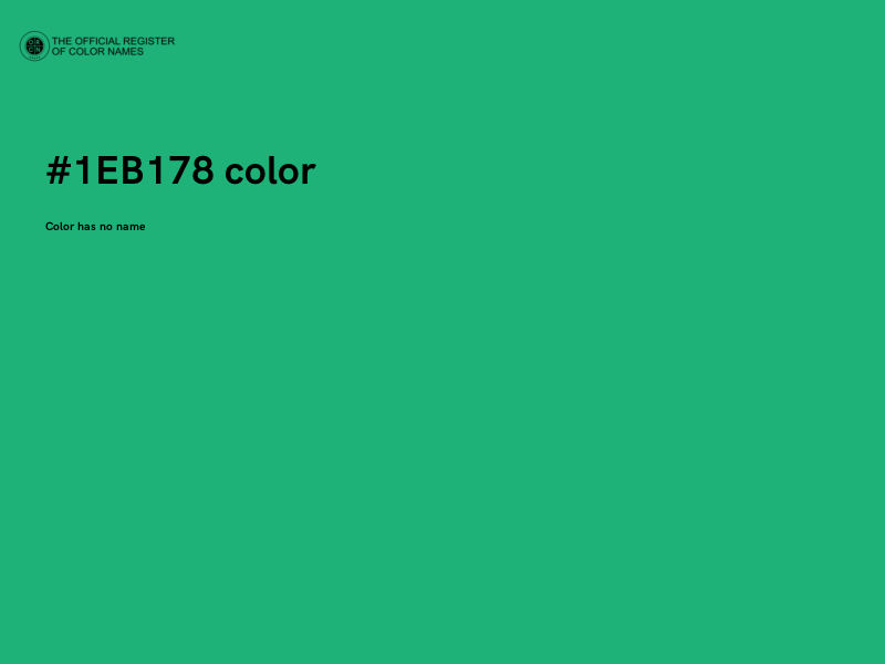 #1EB178 color image