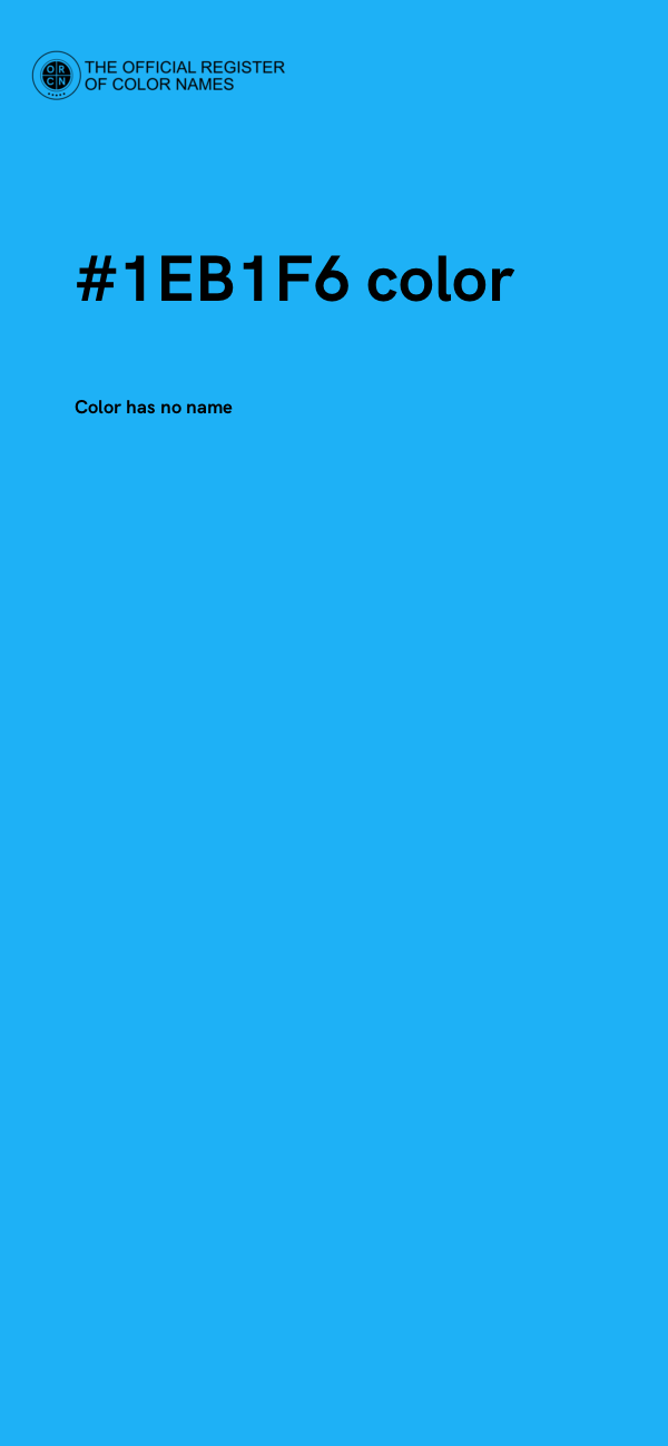 #1EB1F6 color image