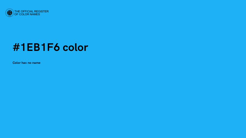 #1EB1F6 color image