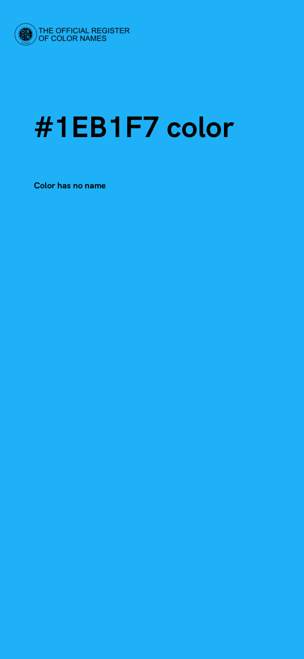#1EB1F7 color image