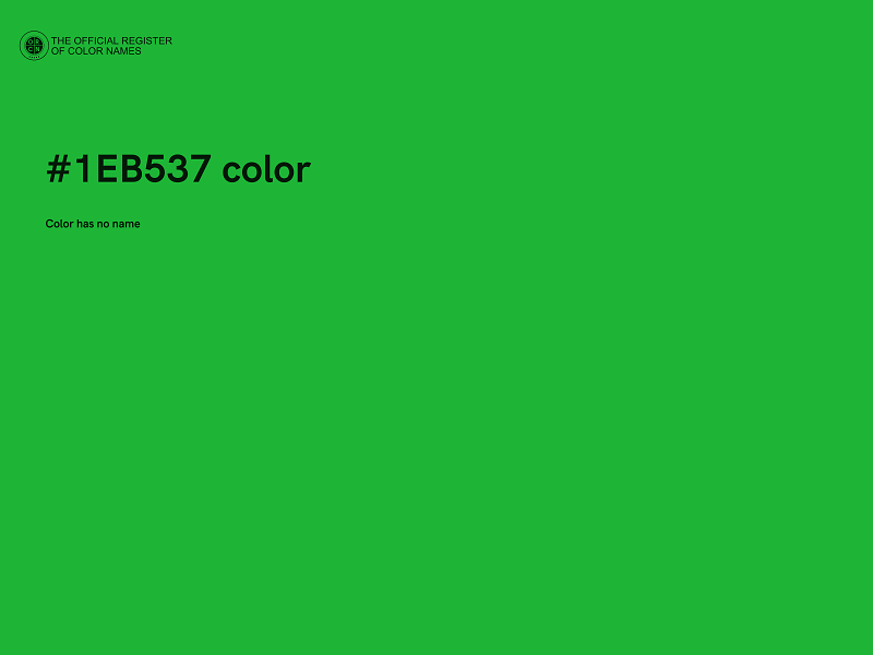 #1EB537 color image