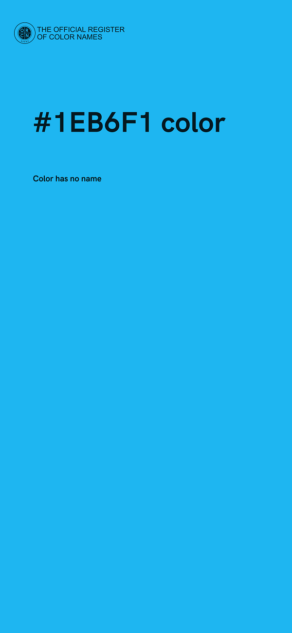 #1EB6F1 color image