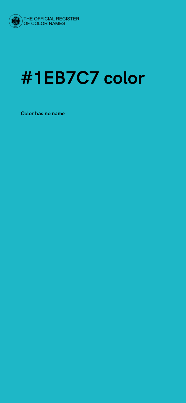 #1EB7C7 color image