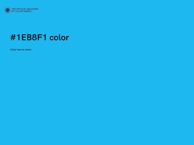#1EB8F1 color image