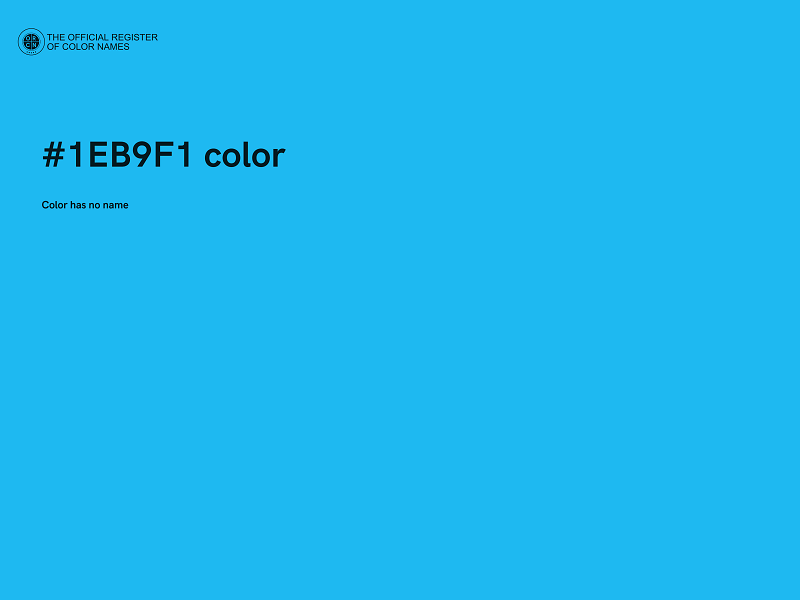 #1EB9F1 color image