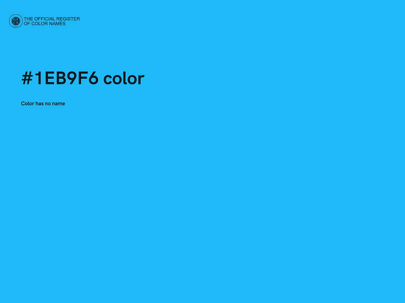 #1EB9F6 color image