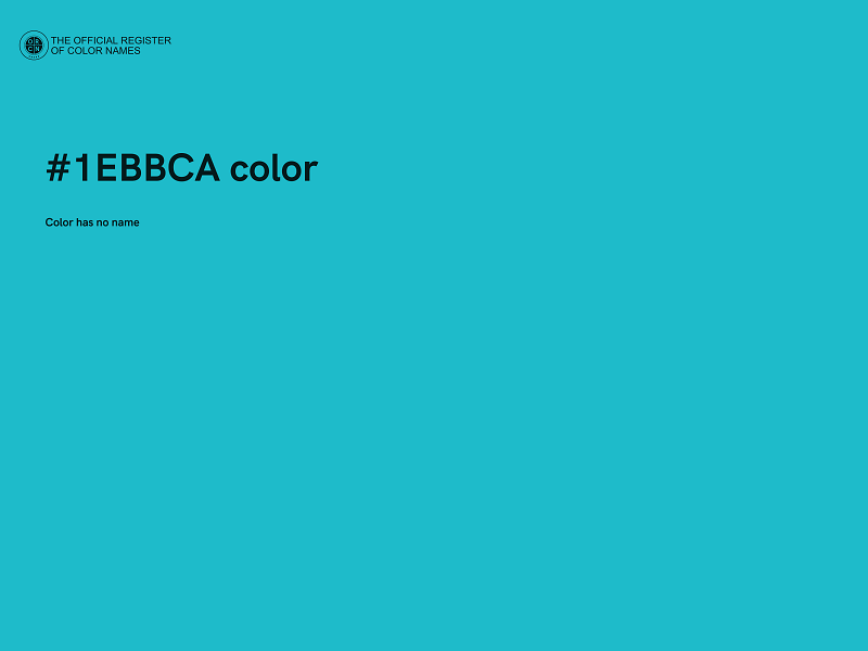 #1EBBCA color image
