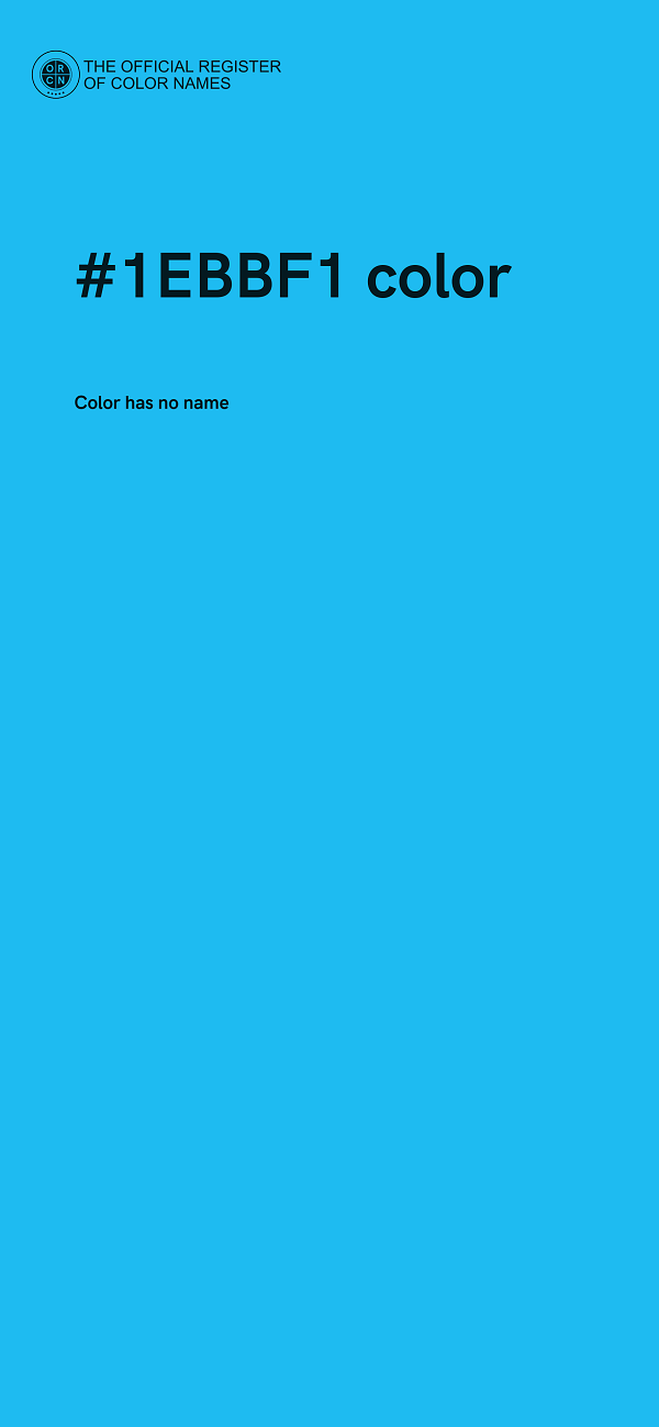 #1EBBF1 color image