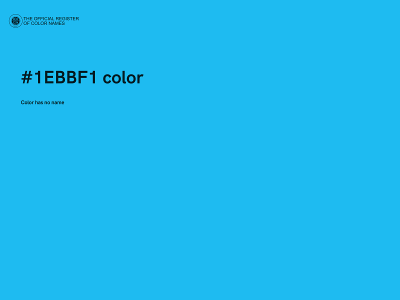 #1EBBF1 color image