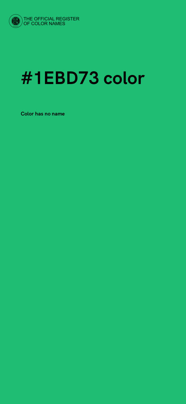 #1EBD73 color image