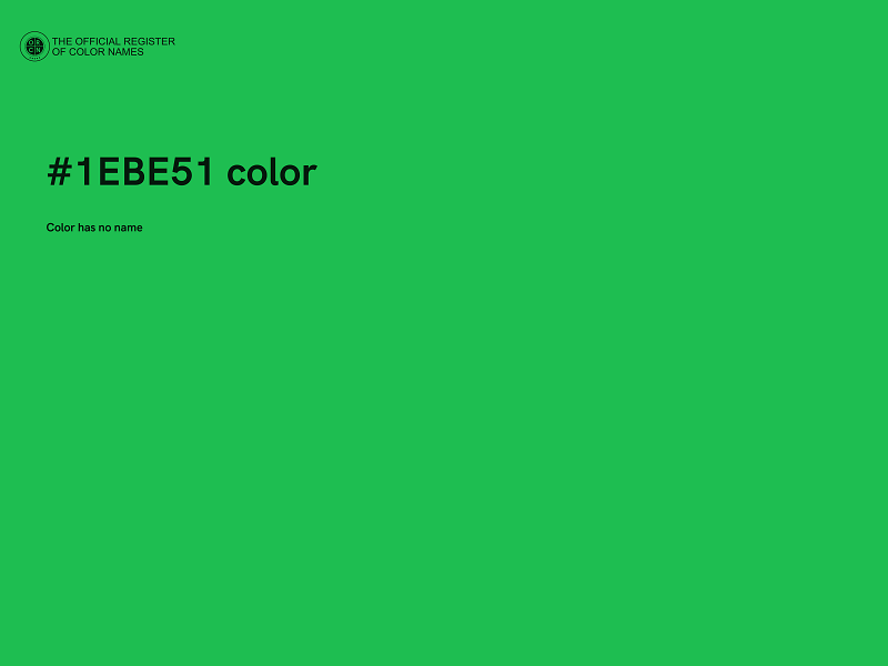 #1EBE51 color image