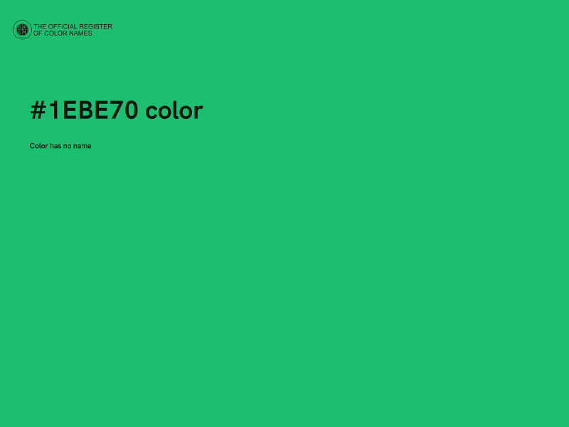 #1EBE70 color image