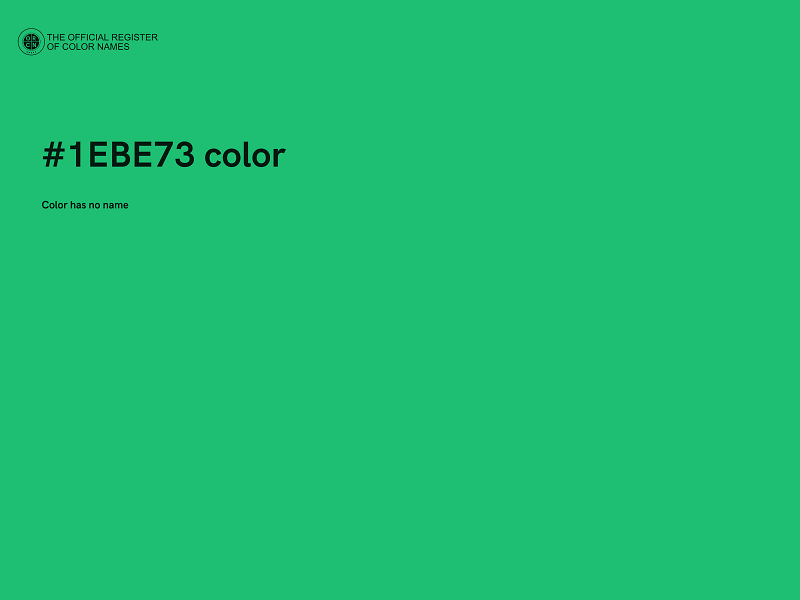 #1EBE73 color image