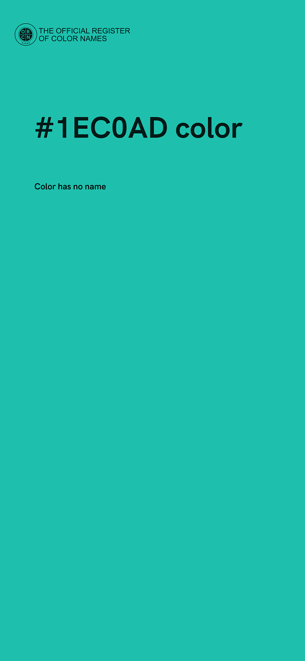 #1EC0AD color image