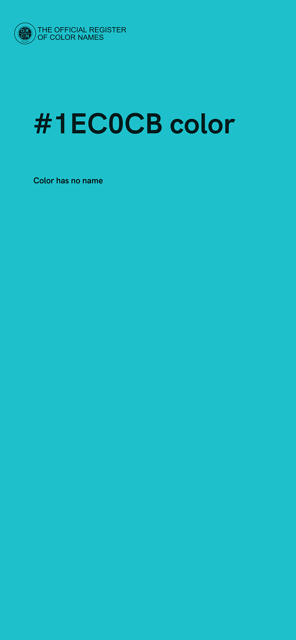 #1EC0CB color image