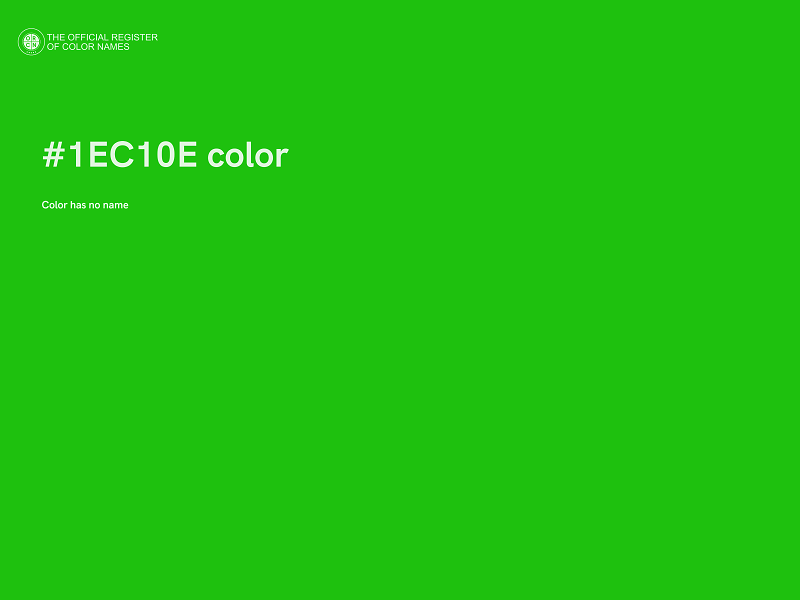 #1EC10E color image