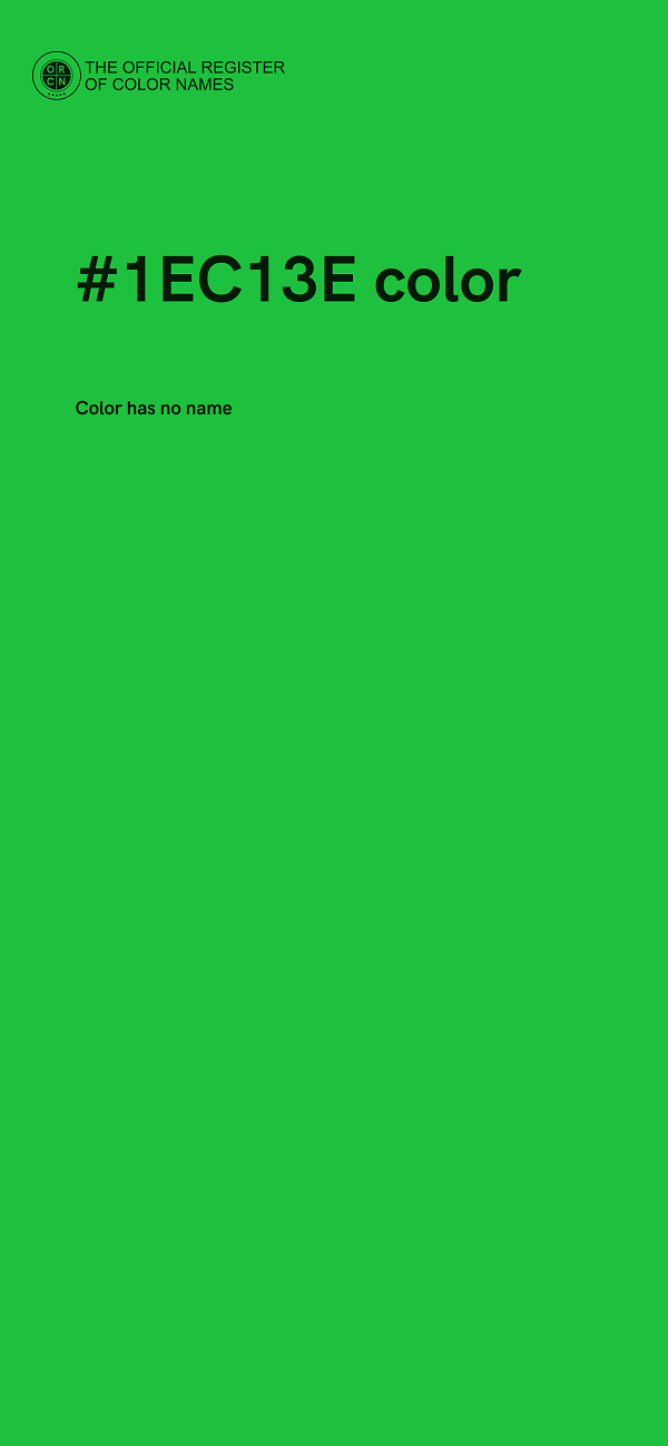 #1EC13E color image