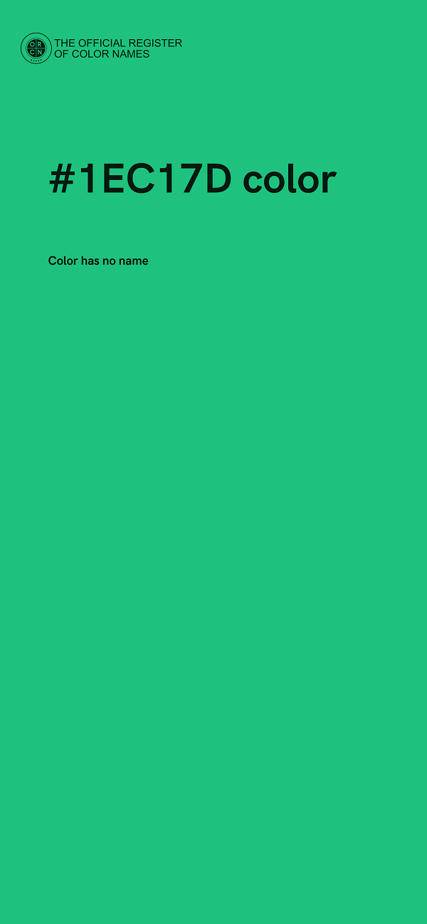 #1EC17D color image