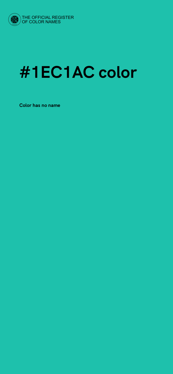 #1EC1AC color image