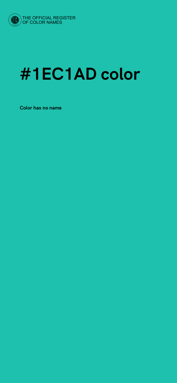 #1EC1AD color image