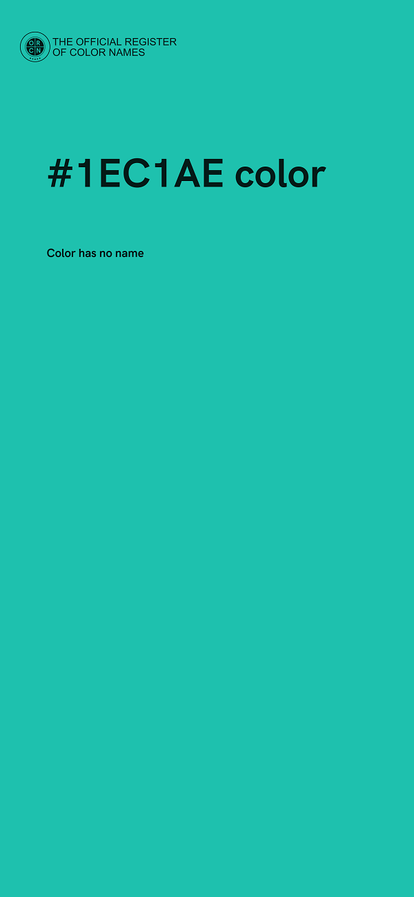 #1EC1AE color image