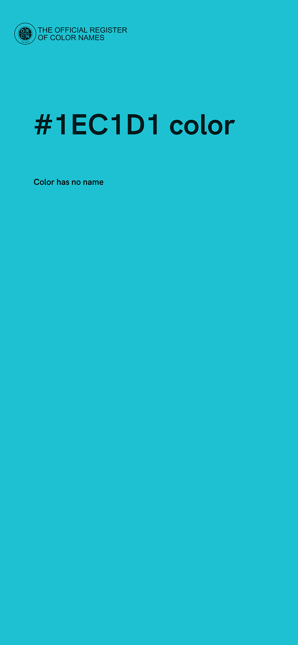 #1EC1D1 color image