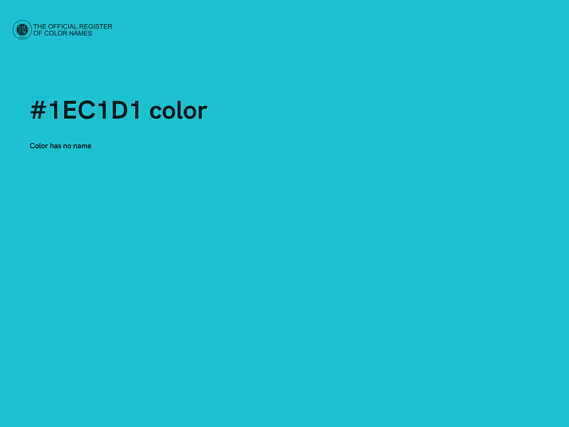 #1EC1D1 color image