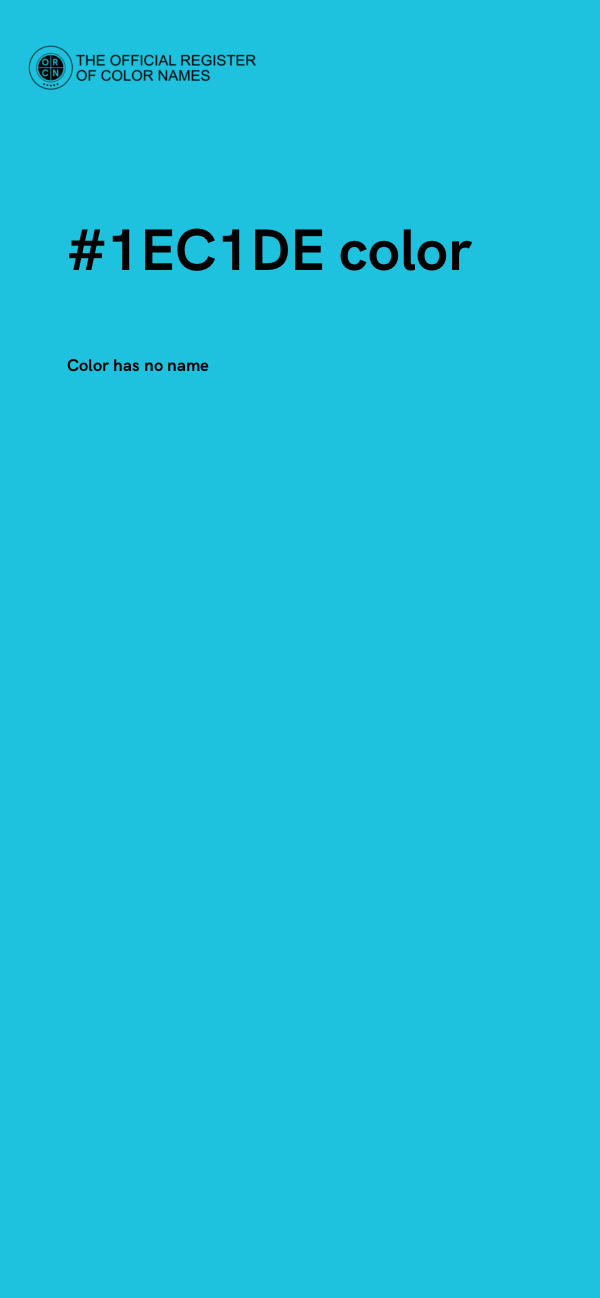 #1EC1DE color image
