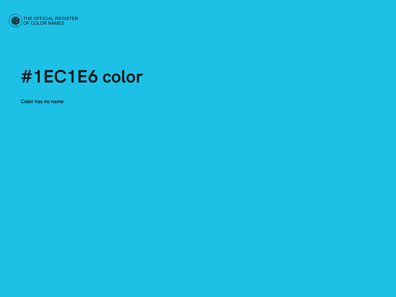 #1EC1E6 color image