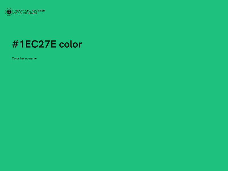 #1EC27E color image
