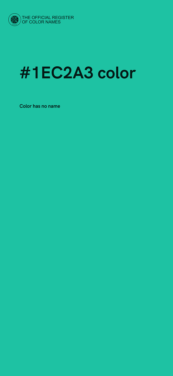 #1EC2A3 color image