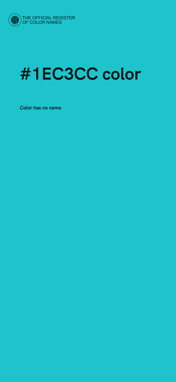 #1EC3CC color image