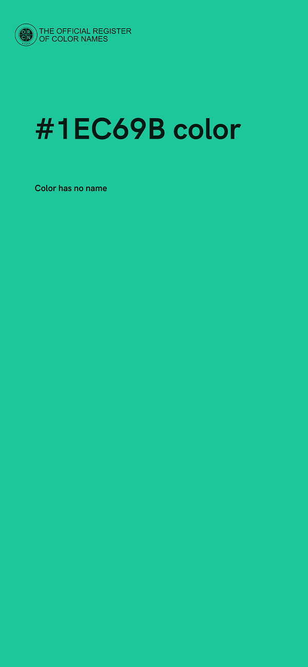 #1EC69B color image