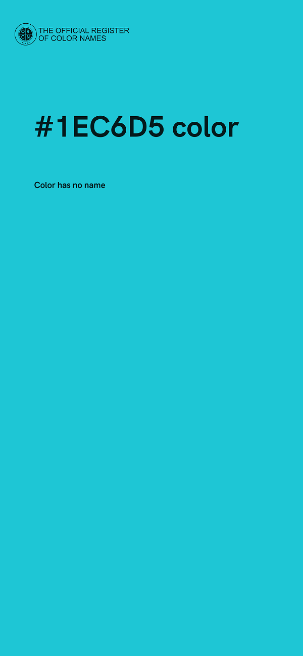 #1EC6D5 color image