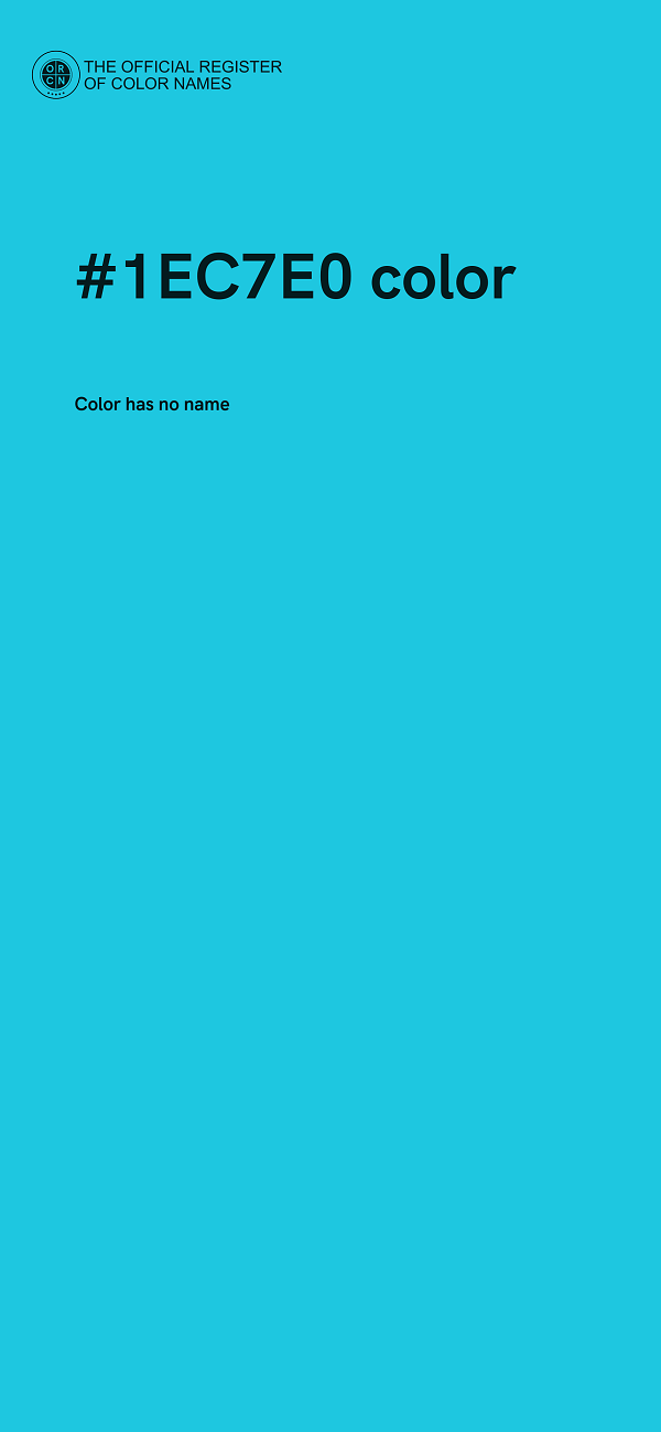 #1EC7E0 color image