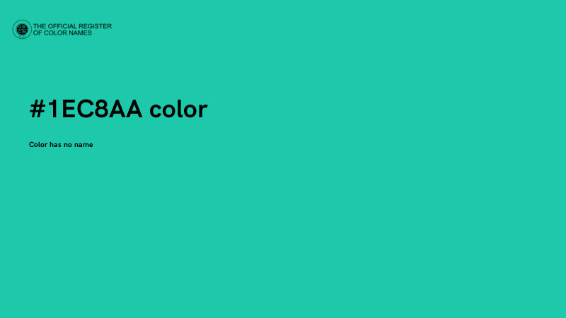 #1EC8AA color image