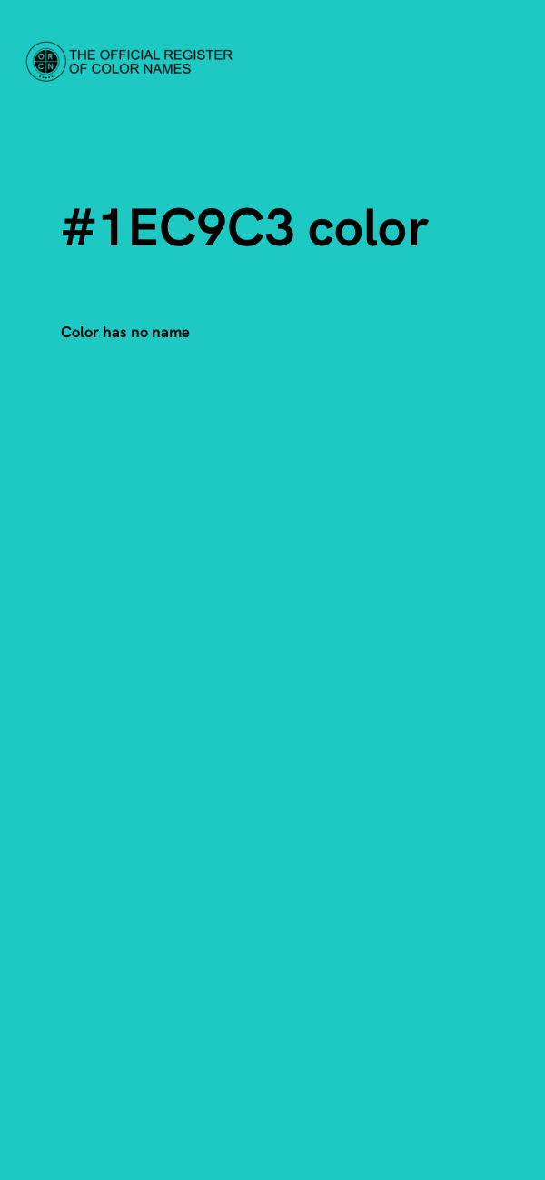 #1EC9C3 color image