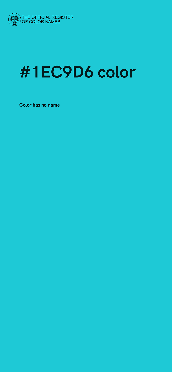 #1EC9D6 color image