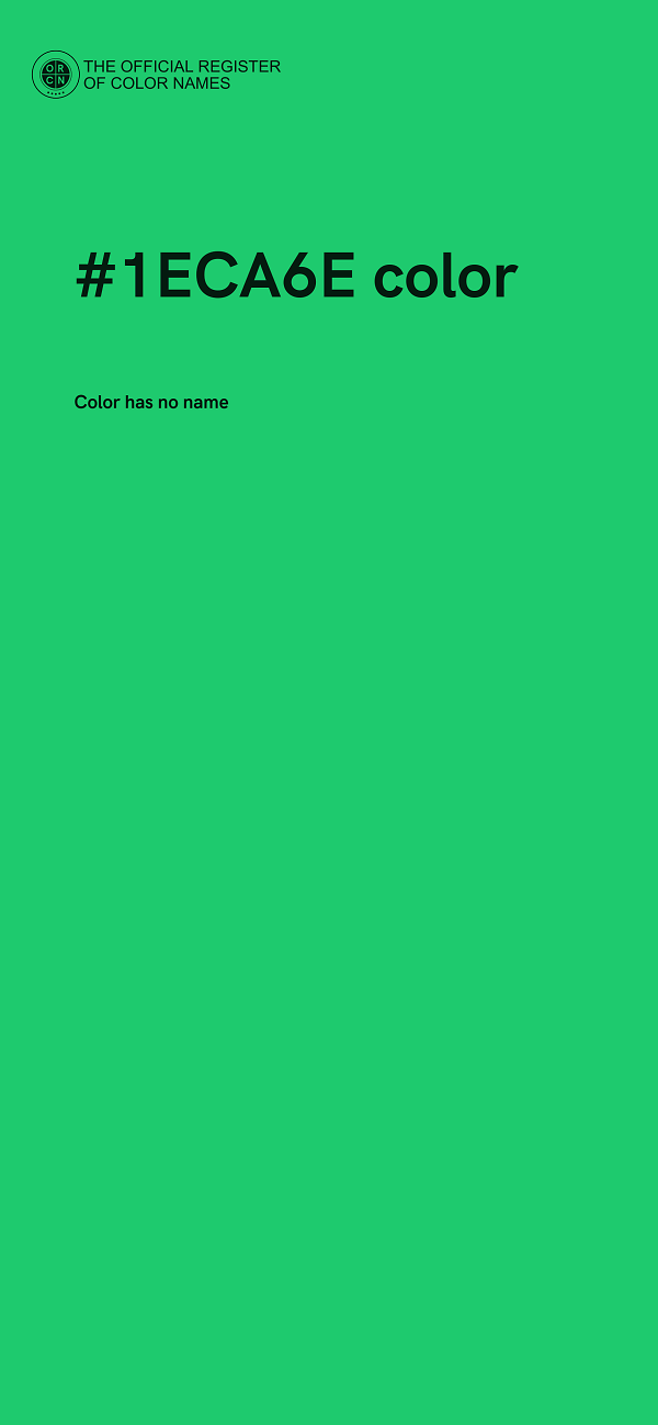 #1ECA6E color image