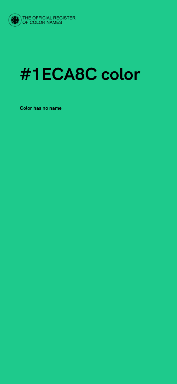 #1ECA8C color image