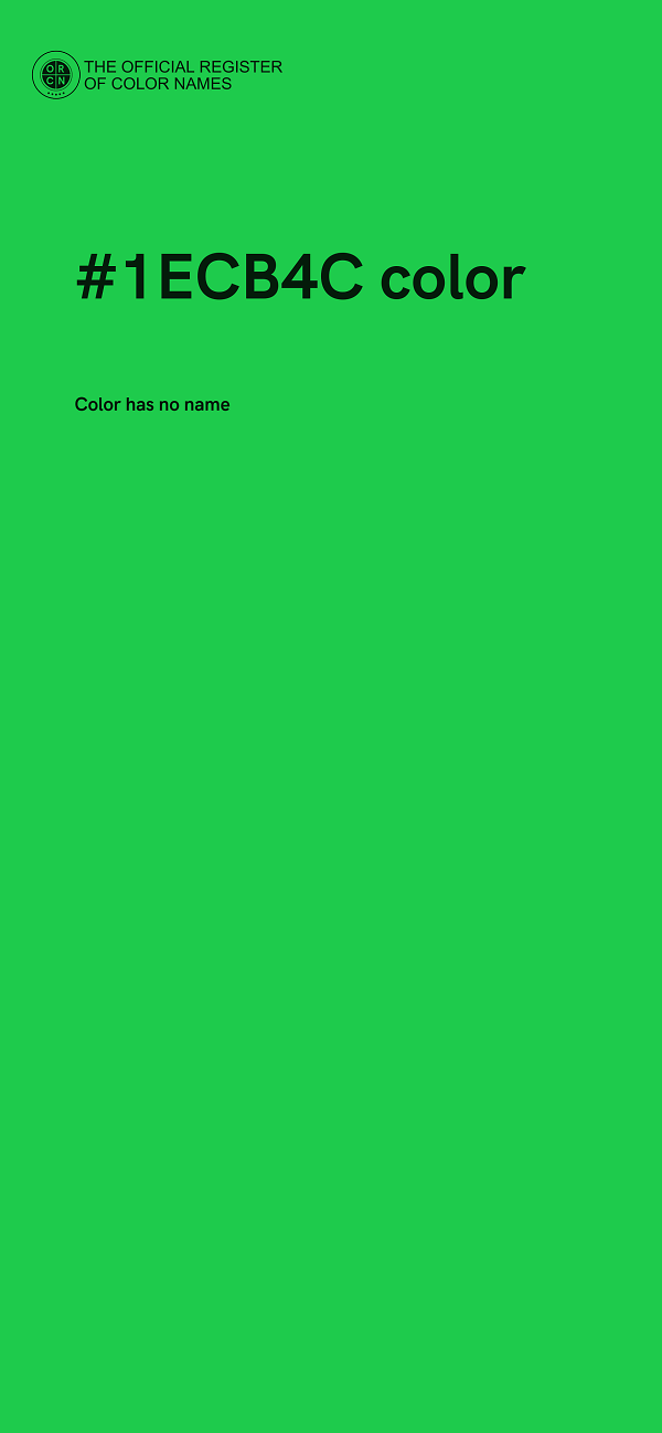 #1ECB4C color image
