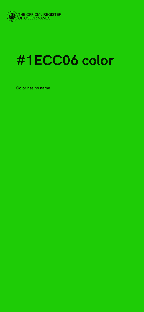 #1ECC06 color image