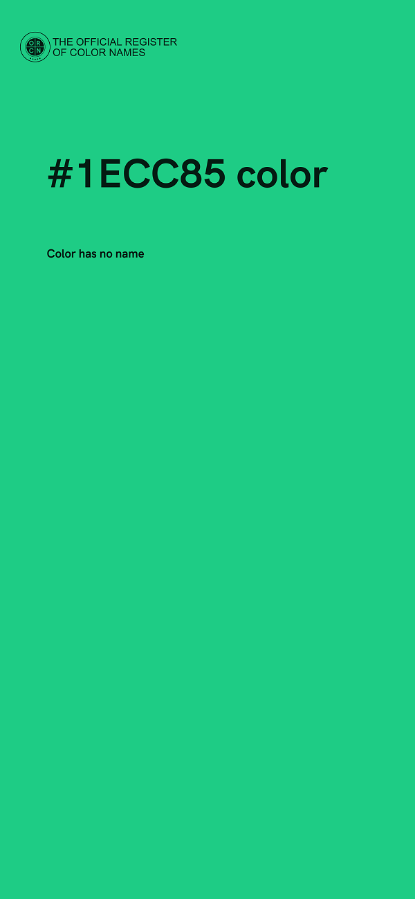 #1ECC85 color image