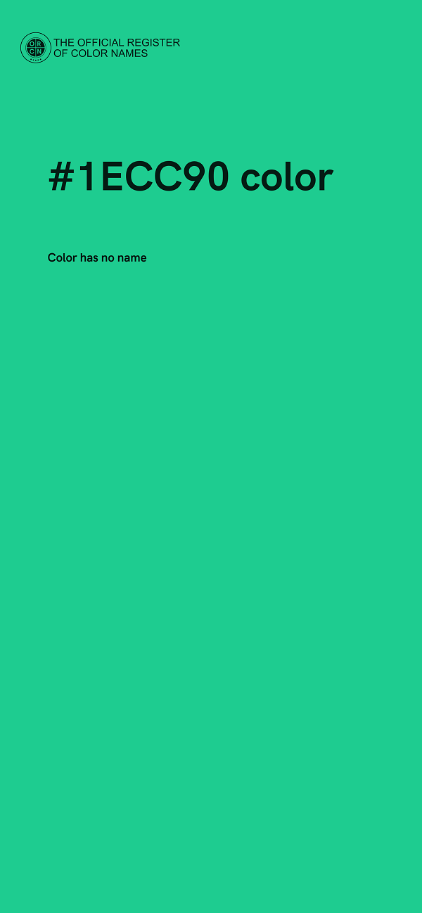 #1ECC90 color image