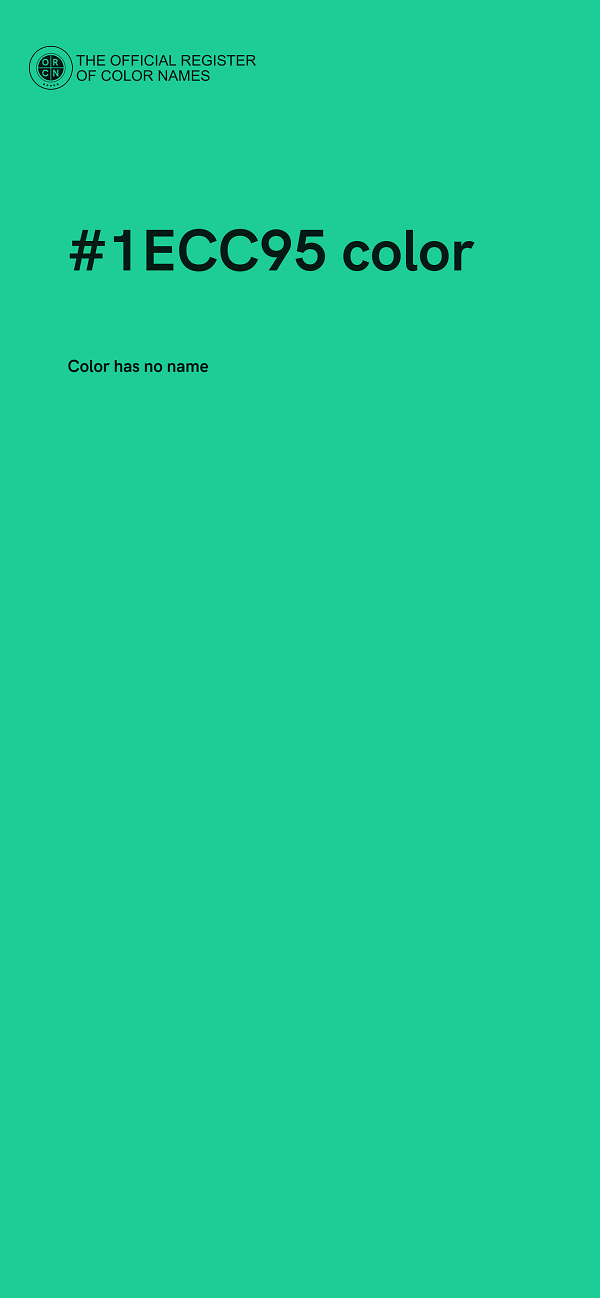 #1ECC95 color image