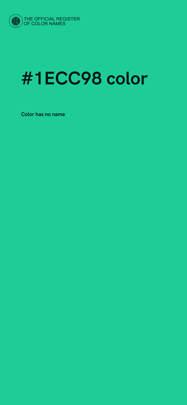#1ECC98 color image