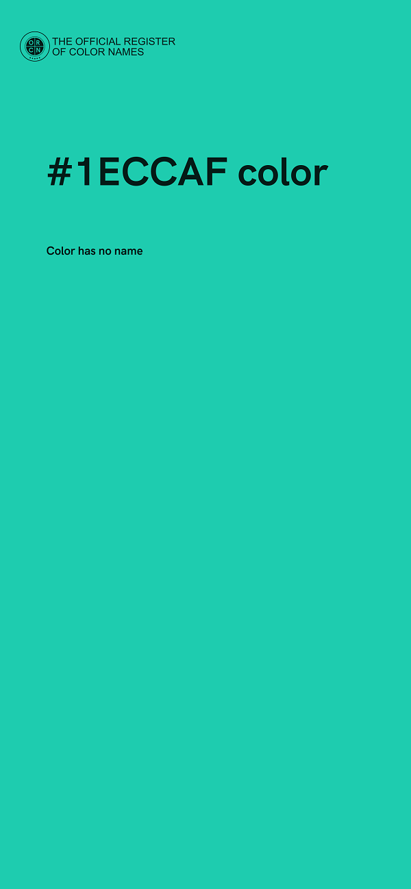 #1ECCAF color image