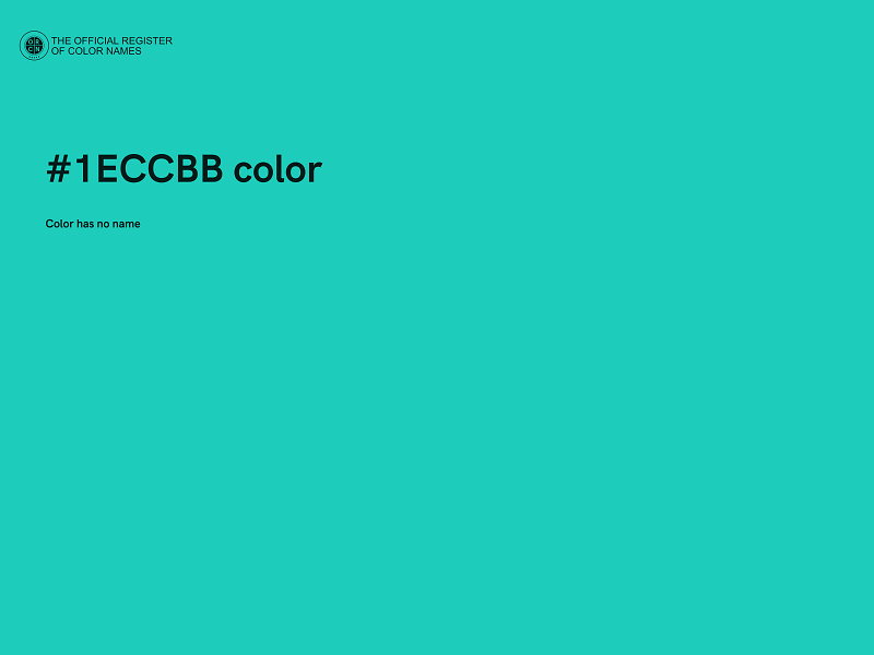 #1ECCBB color image